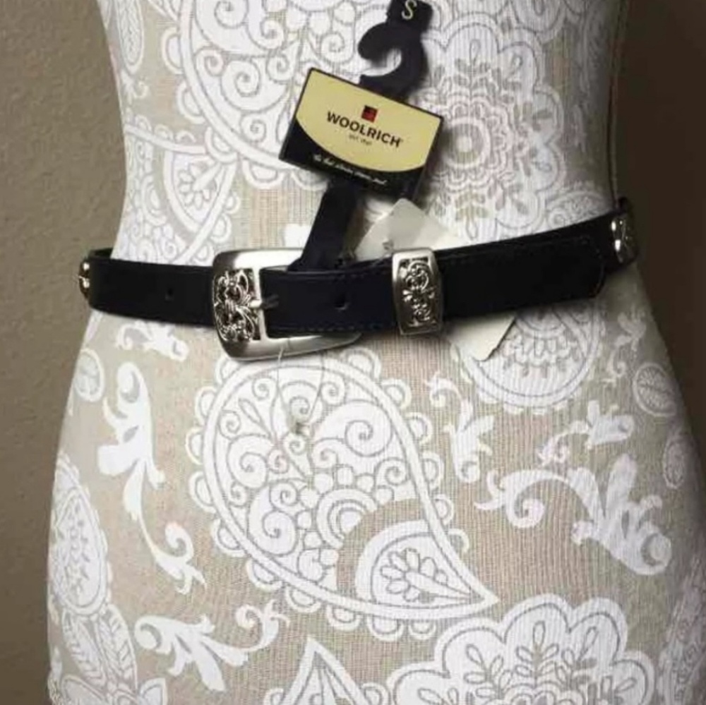 High Waisted Stainless Steel Woolrich Belt